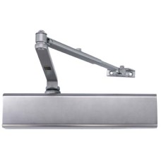 LYNN HARDWARE Heavy Duty Designer Commercial Door Closer - DC8016 (US26D Aluminum)- Surface Mounted, Grade 1, Cast Aluminum, UL 3 Hour Fire Rated and ADA for high Traffic doorways & storefronts